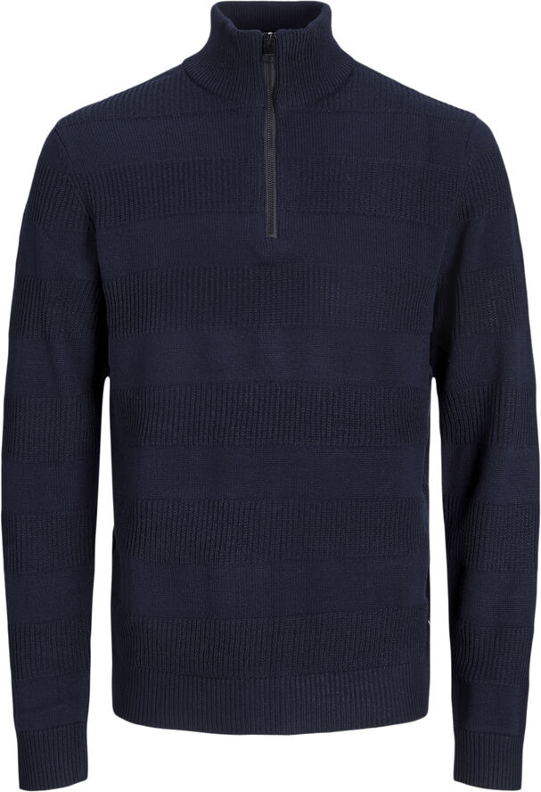 JJ-REBEL JREBTOBY KNIT HALF ZIP Sky captain