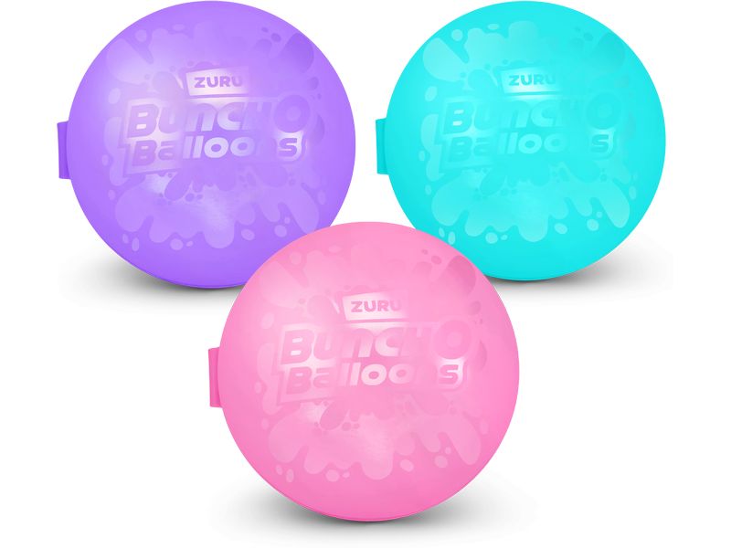 Zuru Bunch O Balloons Reusable Water Balloons 3er-Pack asso Wiederverwendbare Wasserballons für den ultimativen Wasserspass