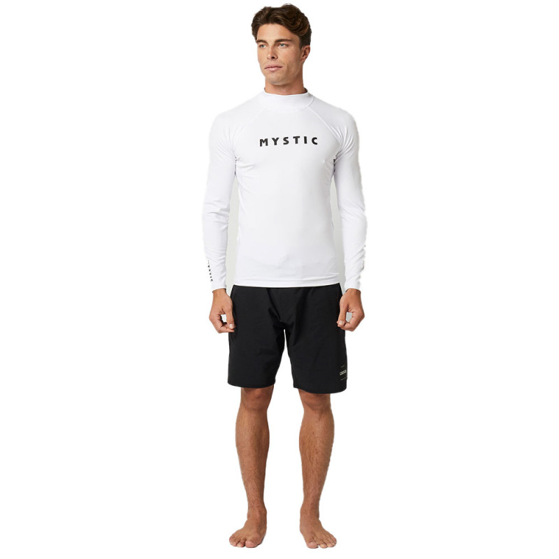 Lycra mystic manches longues star blanc