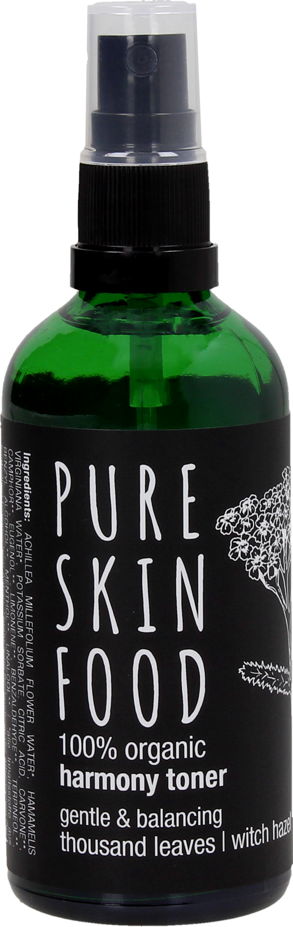 PURE SKIN FOOD  Organic Harmony Toner Yarrow - Witch Hazel, 100 ml