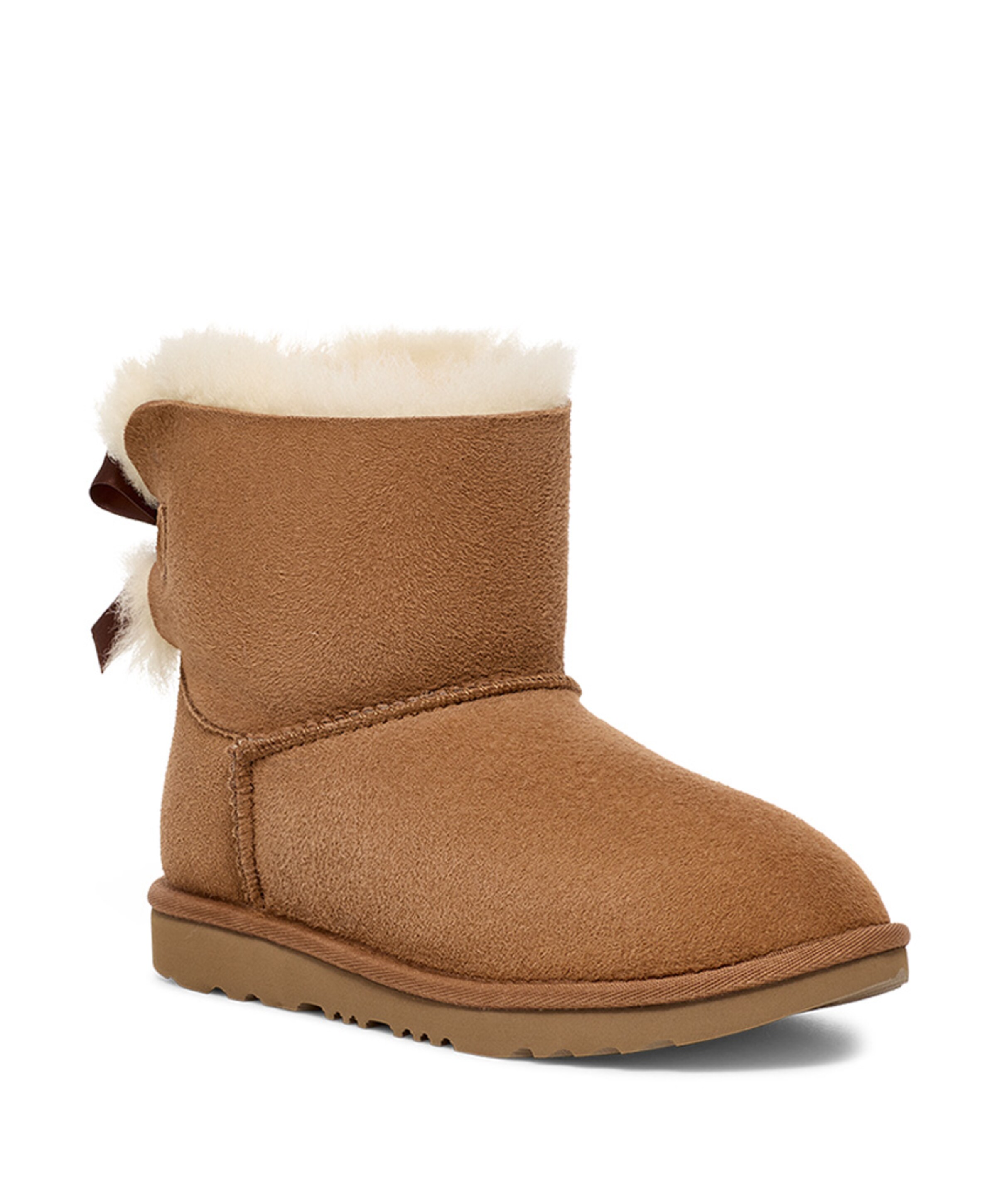 Ugg K MINI BAILEY BOW II meisjes enkellaarzen bruin