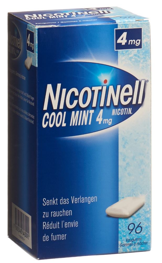 NICOTINELL Gum Kaupast 4 mg cool mint Blist 96 Stk