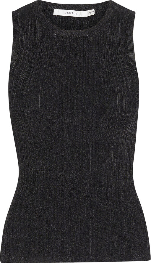Gestuz SilviGZ rib sl top Black