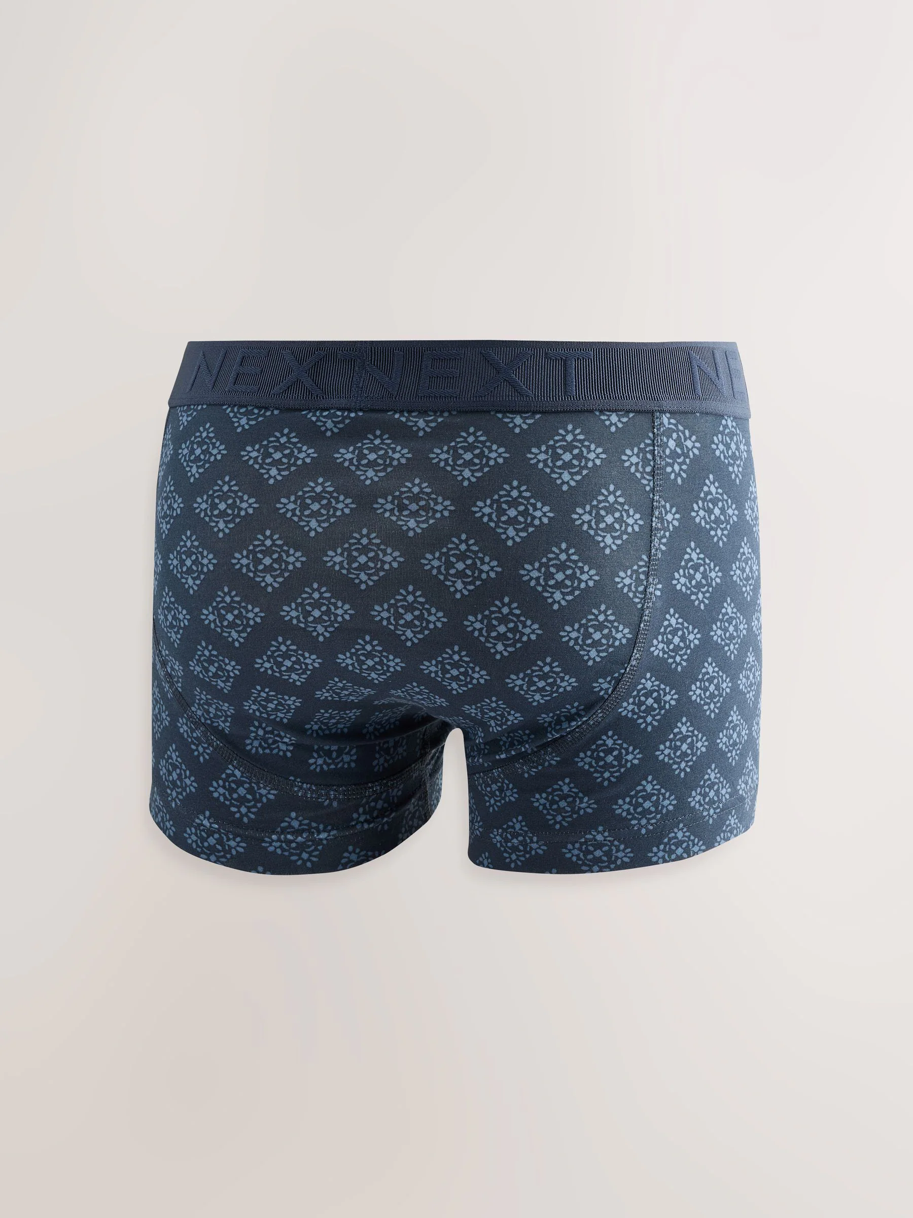 Blauw geometrisch motief - Verpakking van 5 - 5 Hipsterboxershorts
