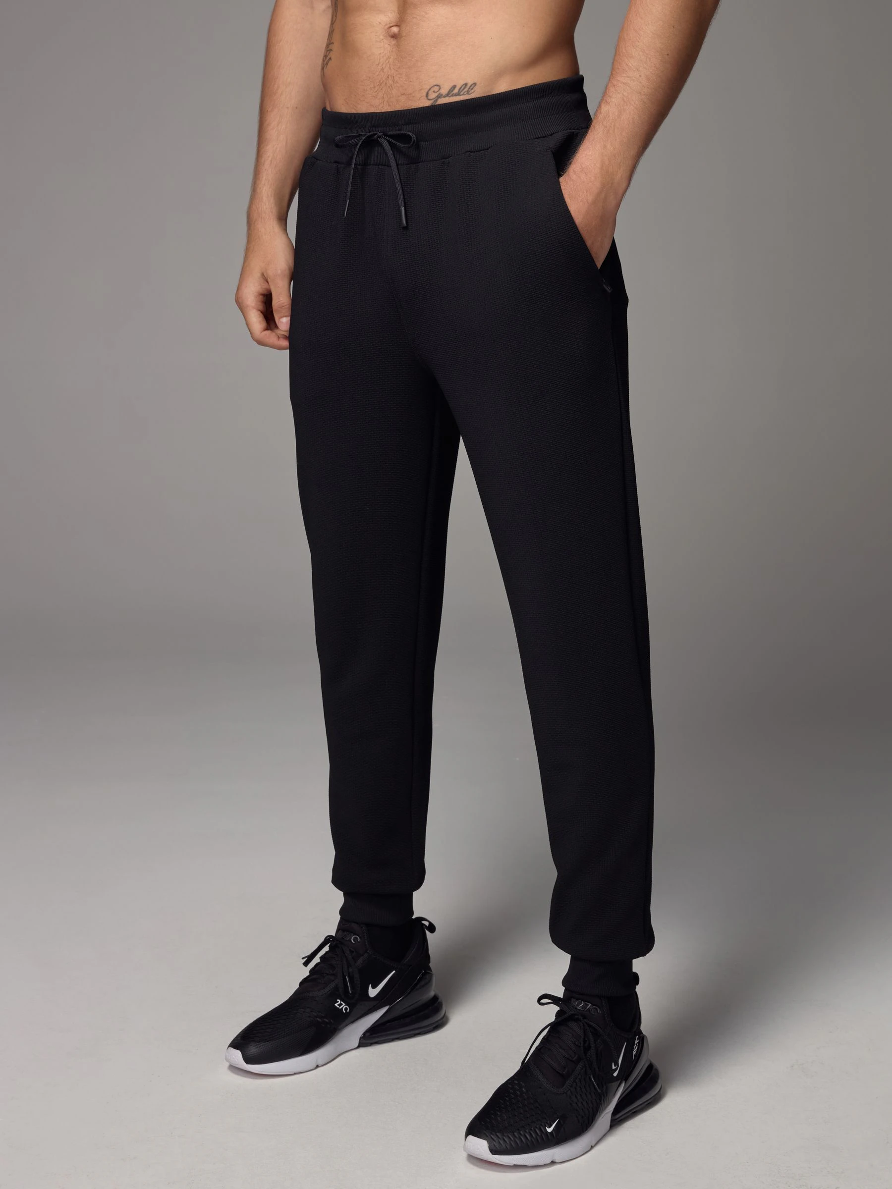 Zwart - Active Gym textuur Training Joggingbroeken