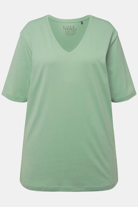 T-Shirt, V-Ausschnitt, Relaxed, Halbarm