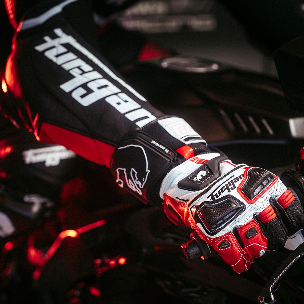 Furygan - Gants Styg20 X Kevlar® Noir / Blanc / Rouge