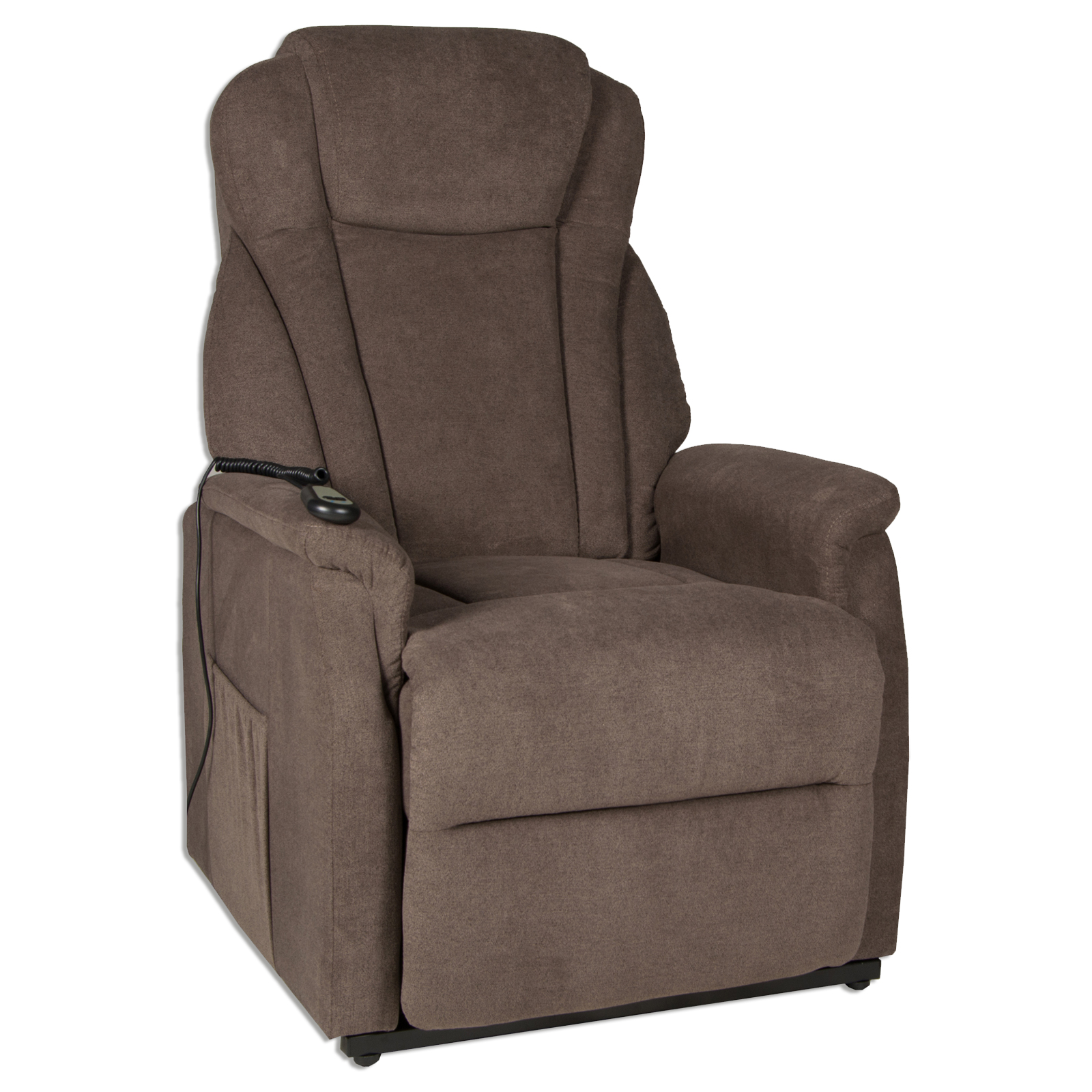 TV-Sessel- braun - Bari-Webstoff - mit Motor