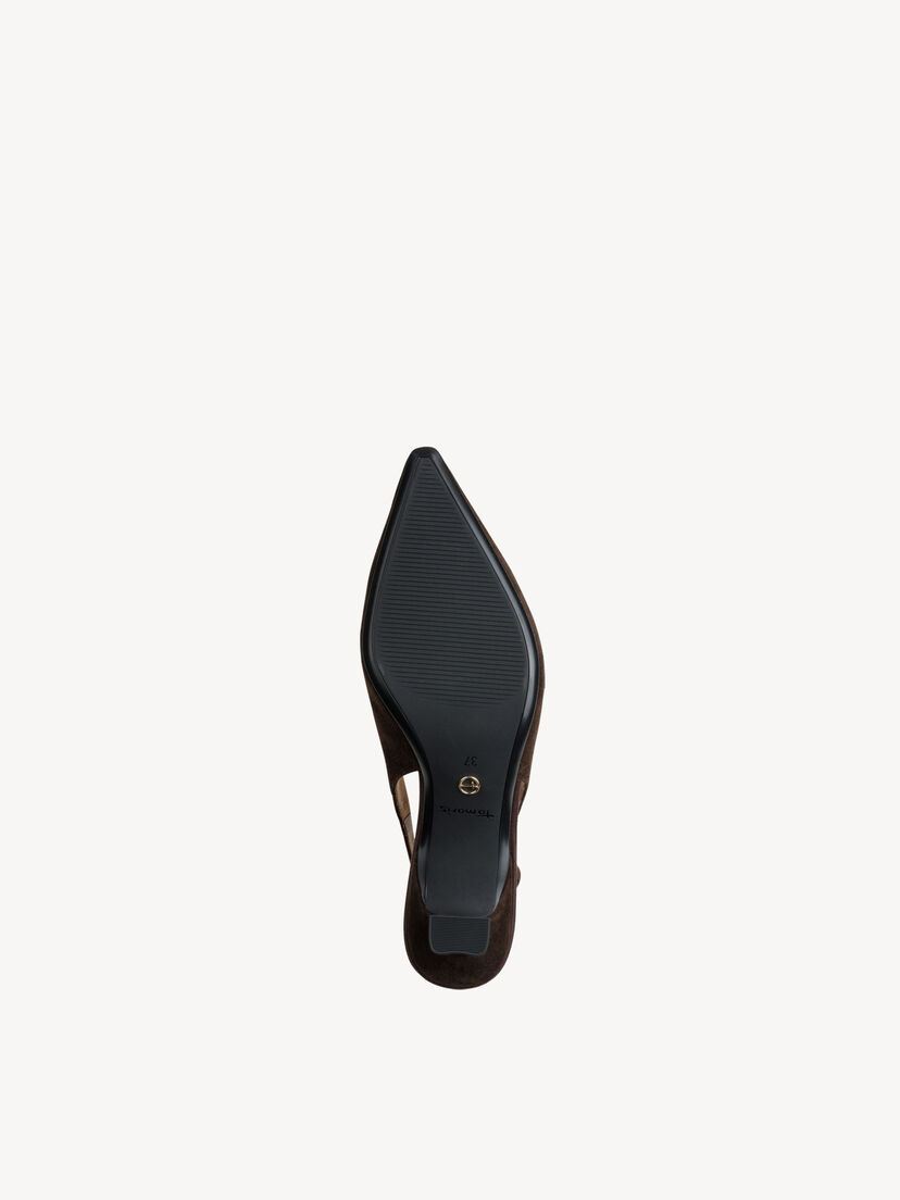 Leren Slingpumps - bruin