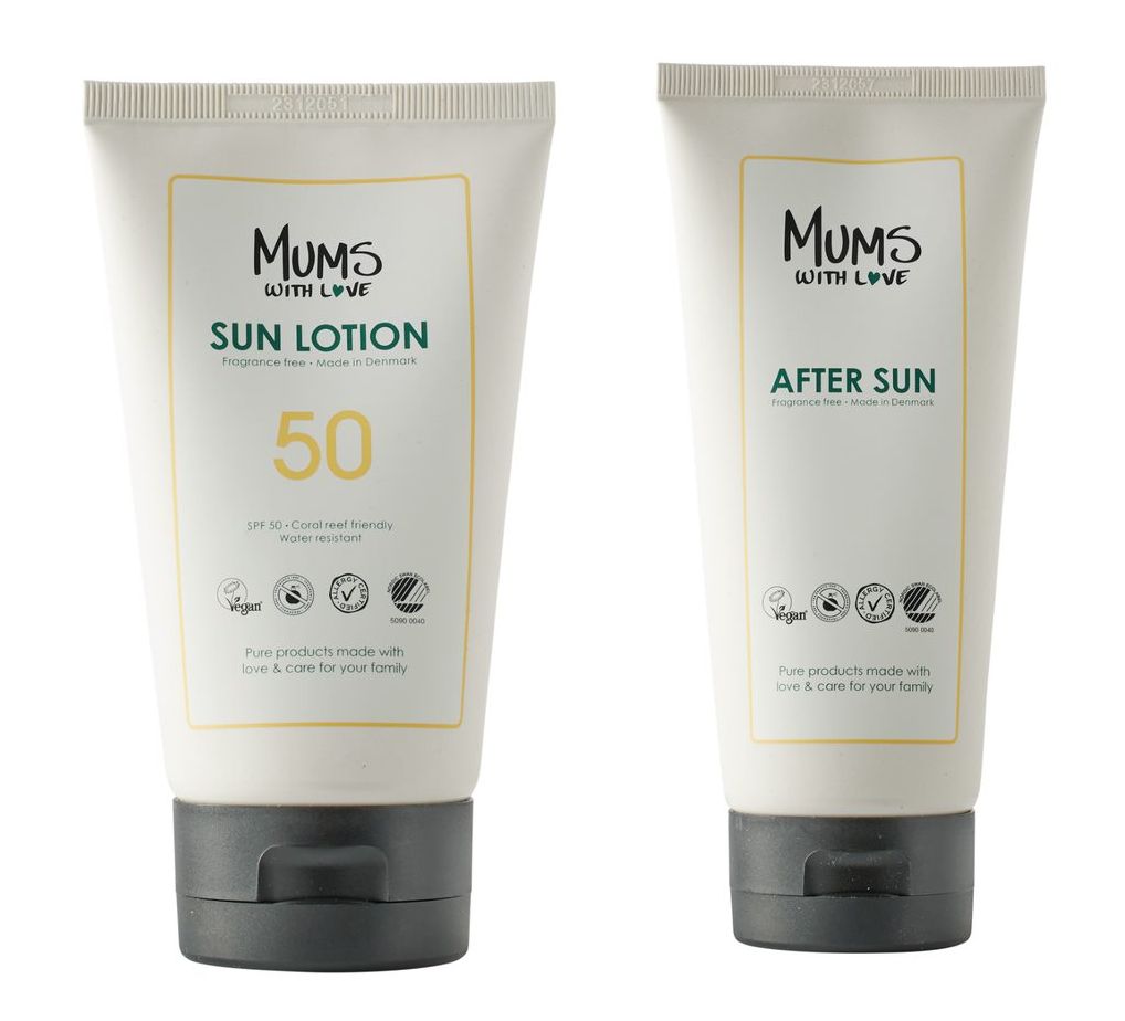Mums With Love - Sun lotion SPF 50 150 ml + Aftersun 200 ml - Solcreme