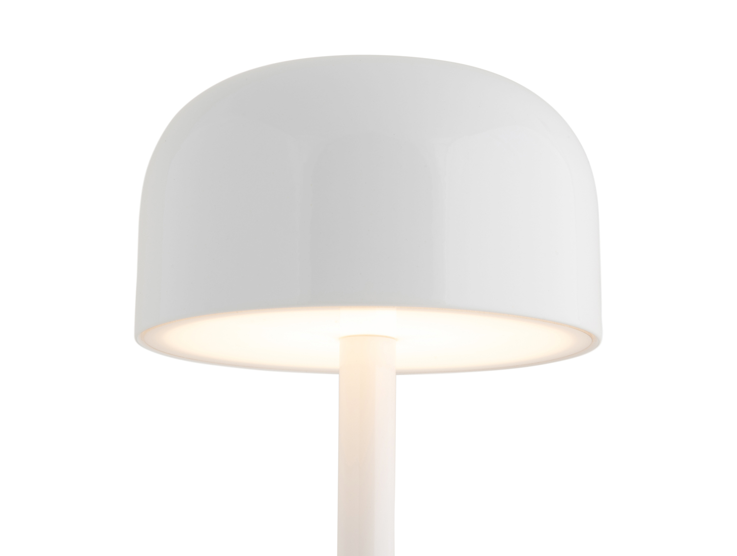 Table lamp James LED iron shiny white