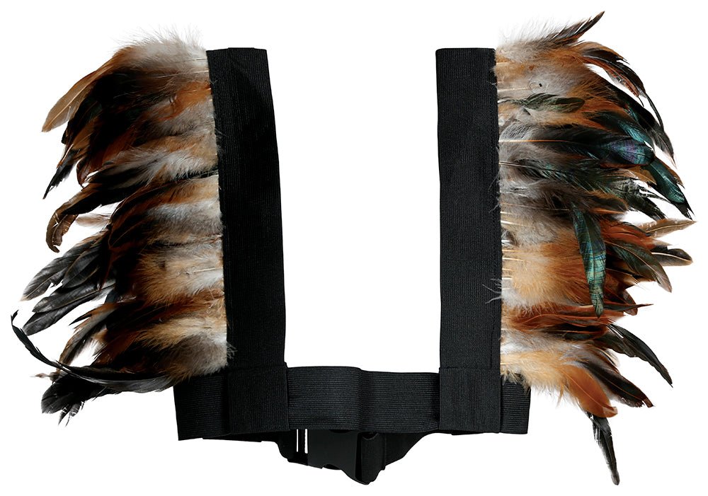 Bruin Zwarte Kraag Veren