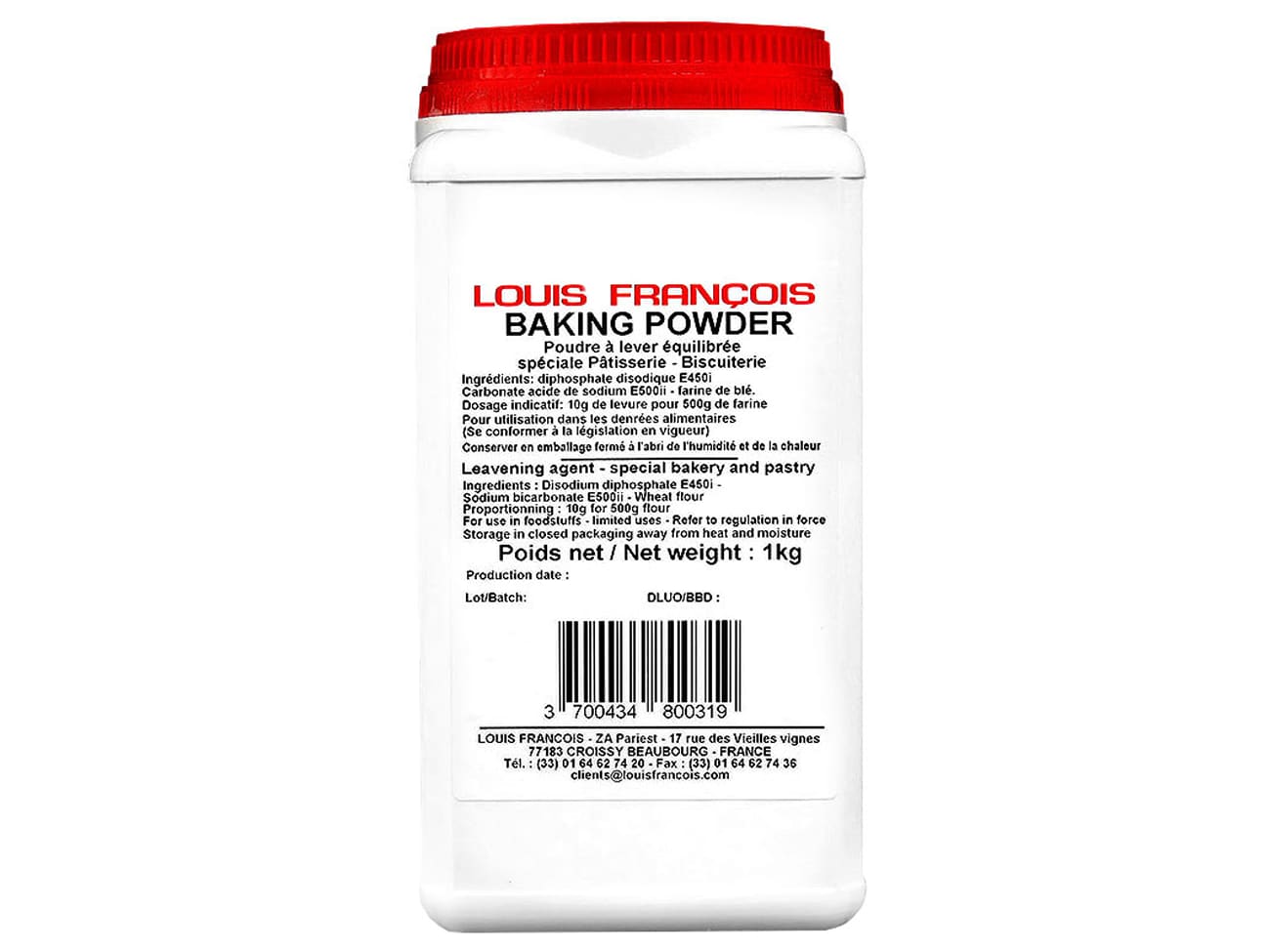 Baking Powder - levure chimique - 1 kg - Louis François