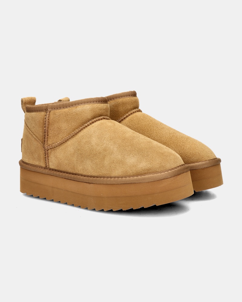 Colors of California Gevoerde boots  - cognac