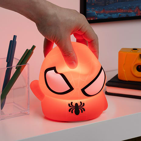 Marvel Spider-Man natlampe - rød