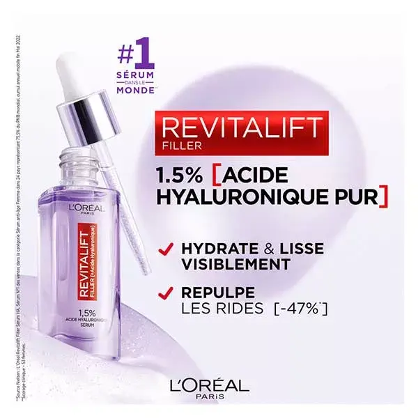 Sérum Antirrugas L'Oréal Paris Revitalift Filler + Ácido Hialurônico 30ml