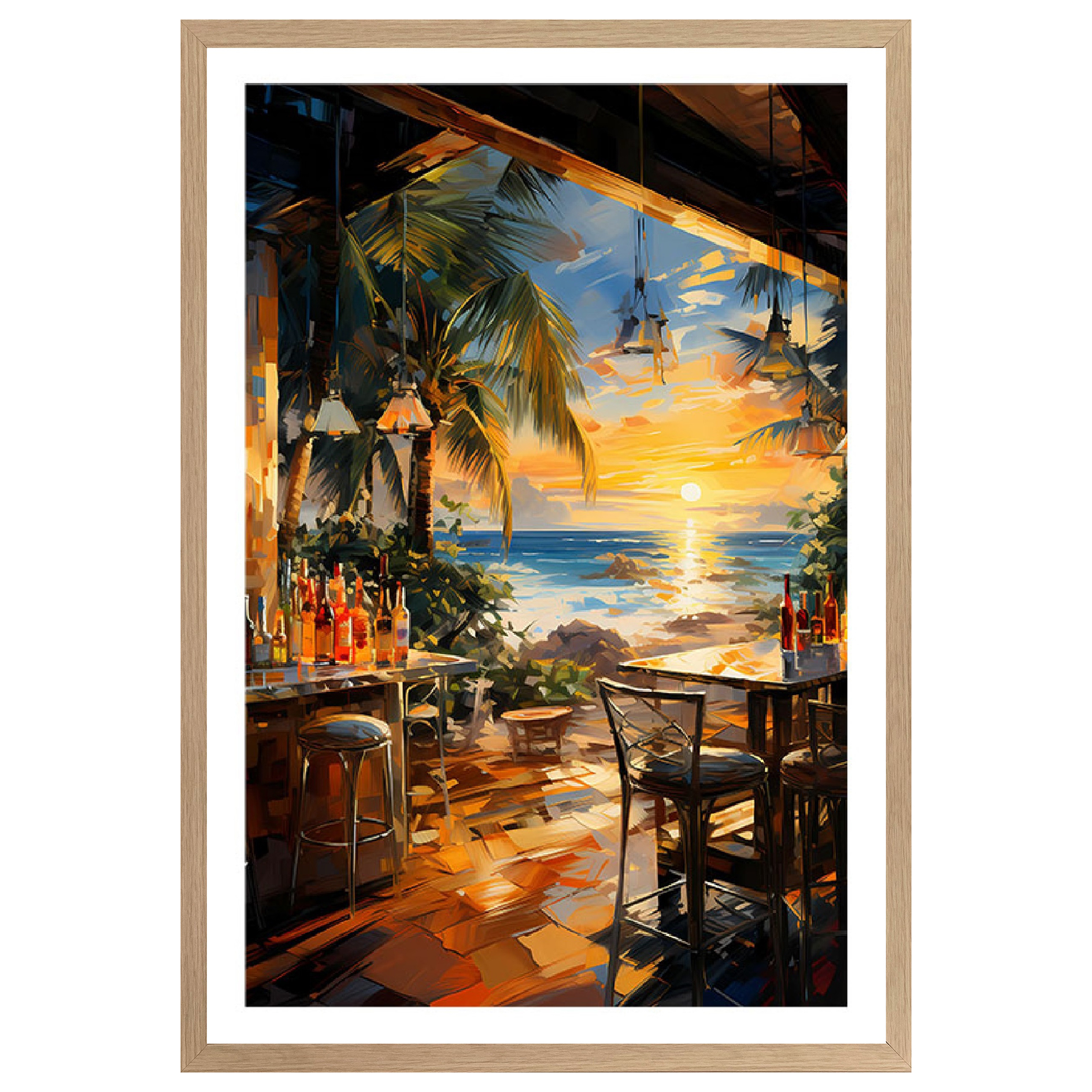 Gerahmtes Bild/Cheb STRANDBLICK - 50x70 cm