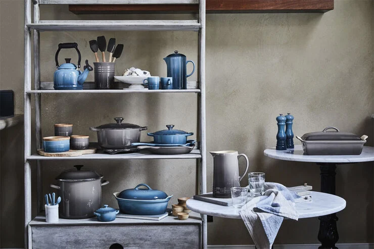 Le Creuset Stegepande støbejern 23cm Flint Flint