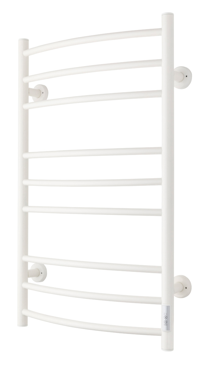 TVS Design Eldo 9 gebogen elektrische radiator wit 120W 86x53cm
