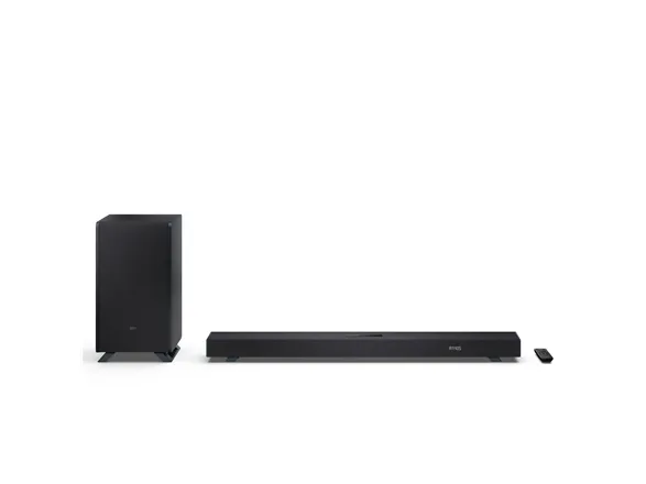Namų kino Sharp system | 3.1.2 Dolby Atmos/DTS:X Soundbar med trådløs subwoofer | HT-SBW53121(BK) | 550 W | Bluetooth | Juodas | Belaidė jungtis