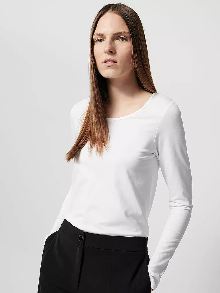 SOMEDAY Langarmshirt KALIA weiss