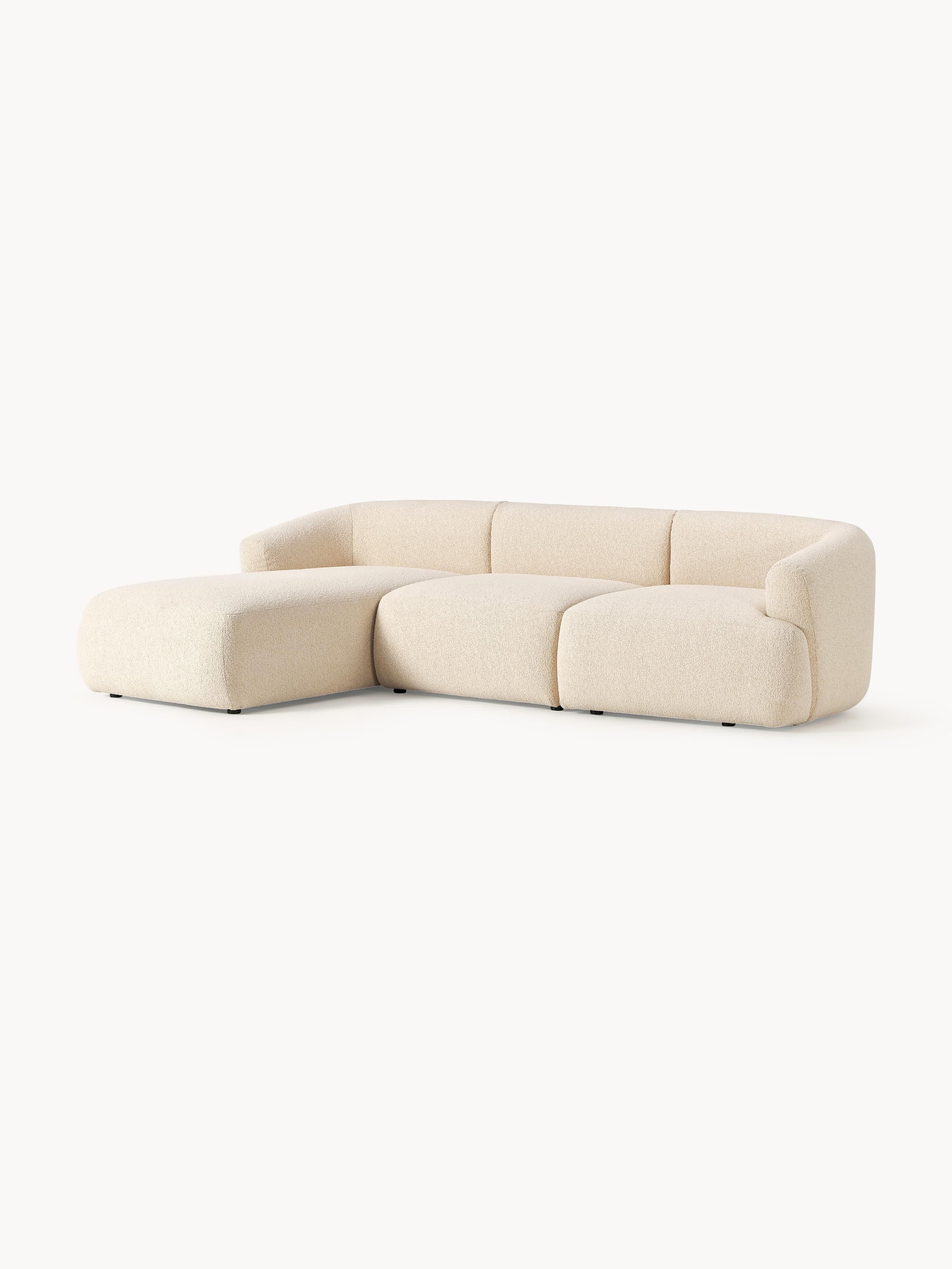 Modulaire bouclé hoekbank Sofia (3-zits)
