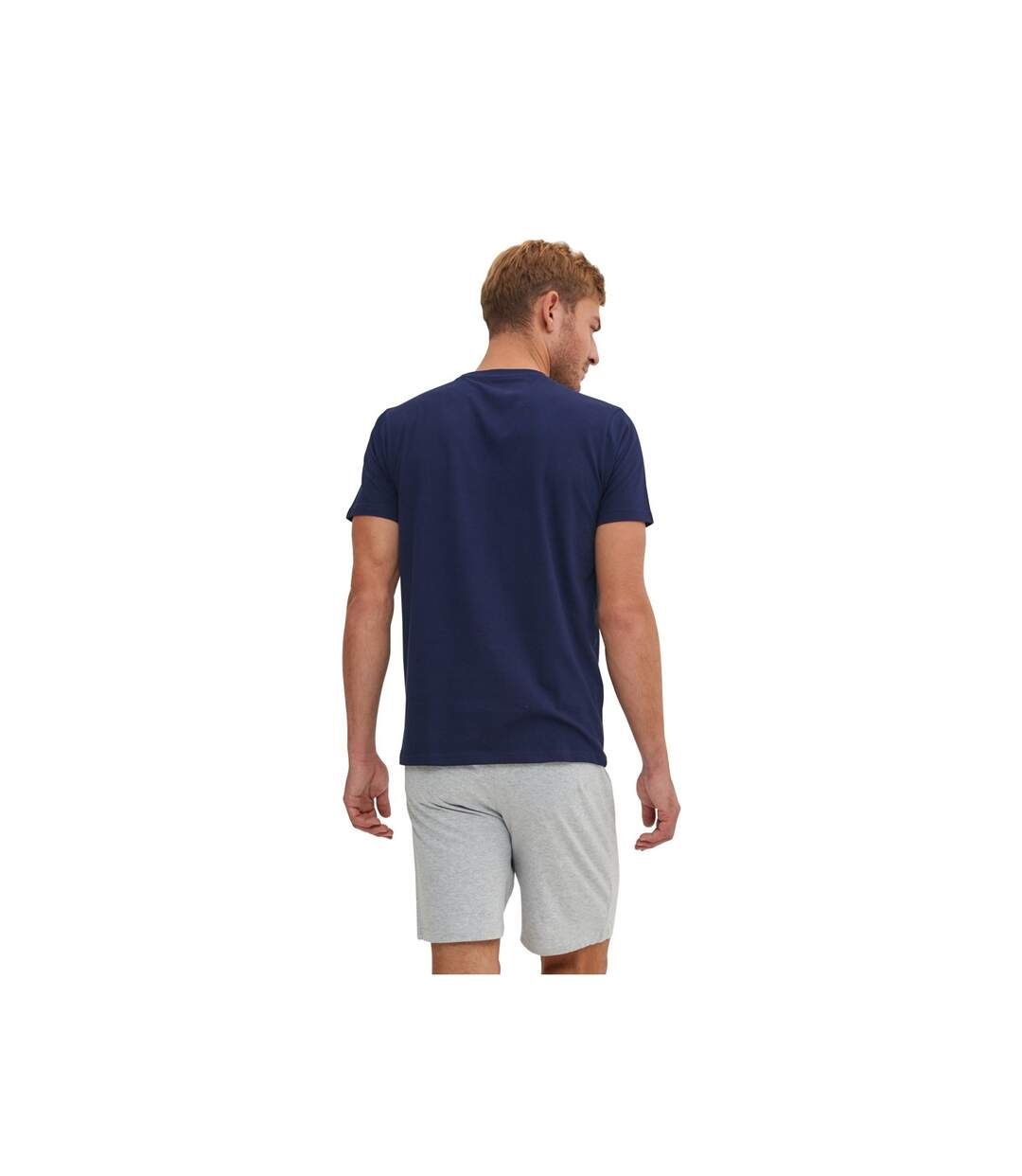 Ensemble Pyjama court Tshirt col rond homme en coton