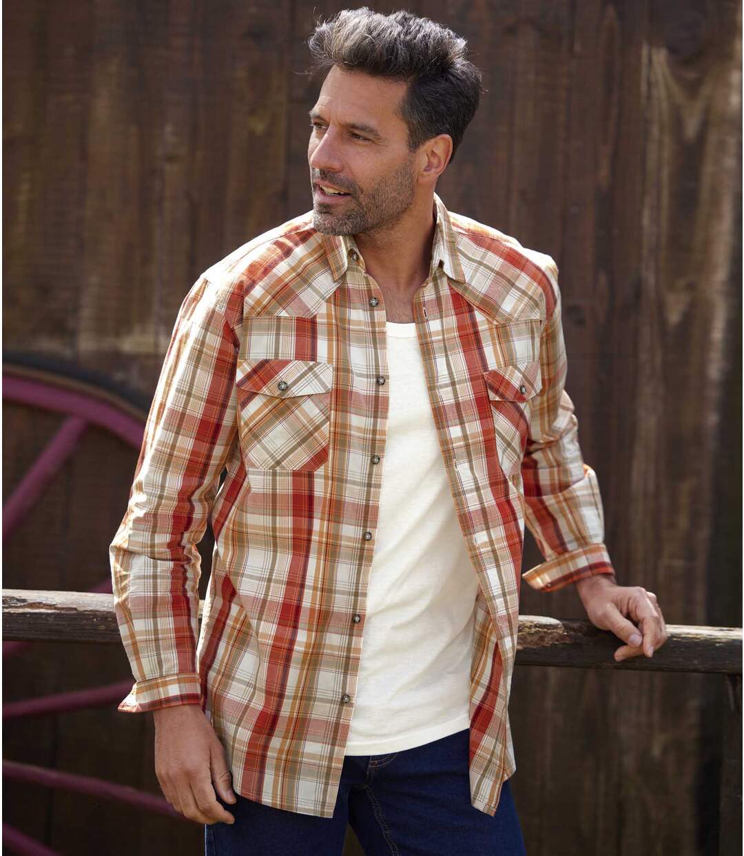 Chemise Popeline à Carreaux
