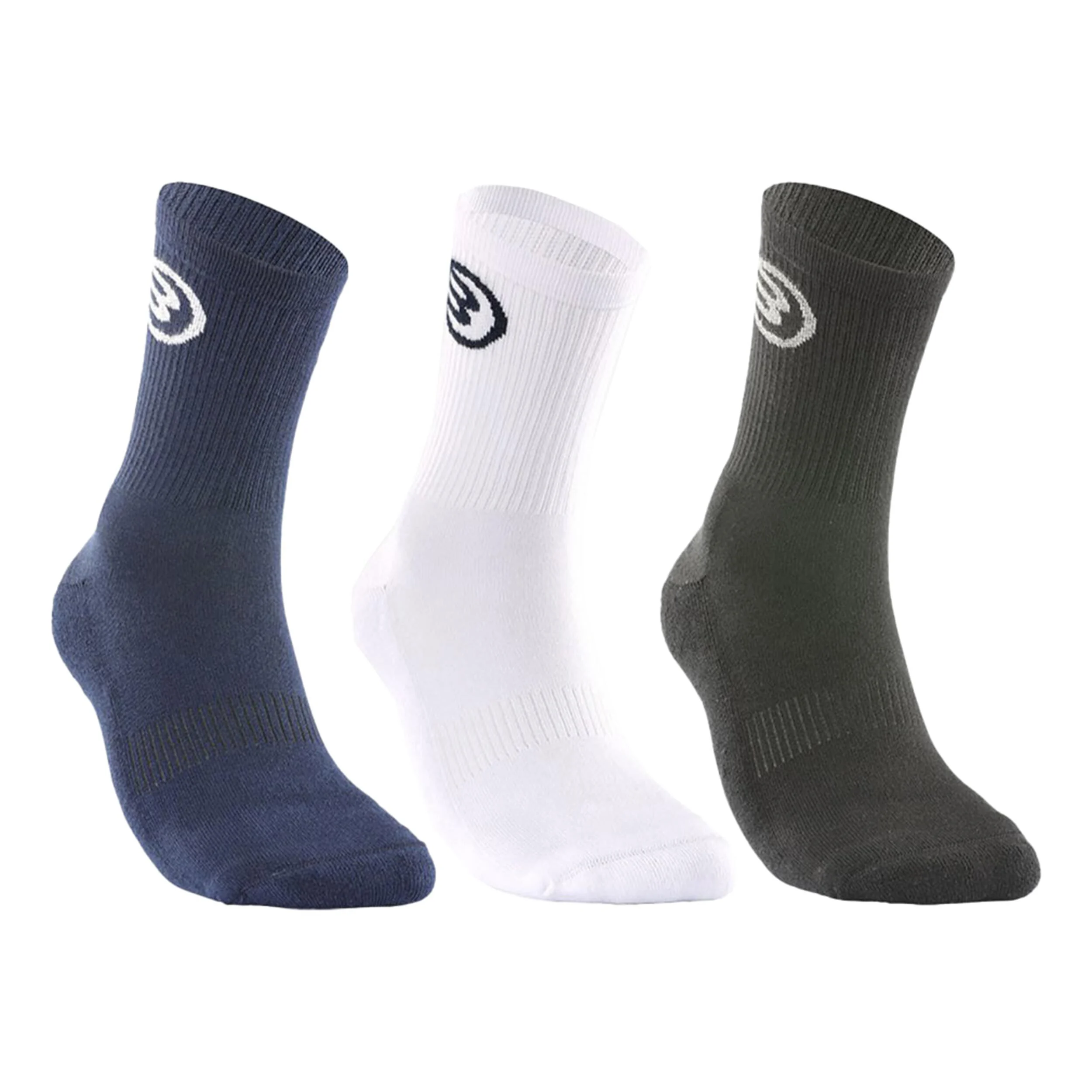 Bullpadel Bp252 (Pack 3) Chaussettes De Sport - Noir , Blanc