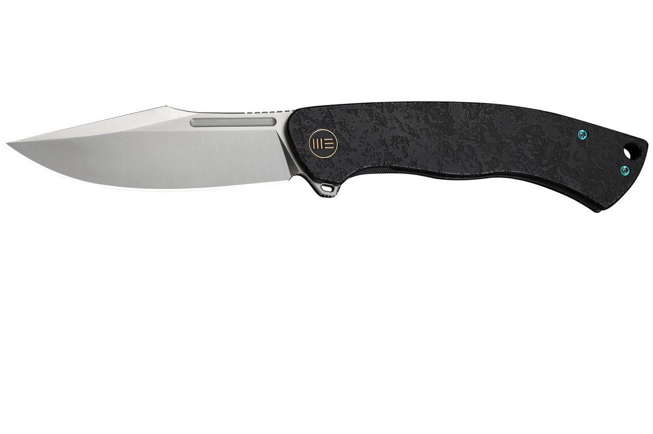 WE Knife Essential Knight WE24003-1 Satin Böhler M390, Etched Black Titanium, zakmes, Jason Knight design