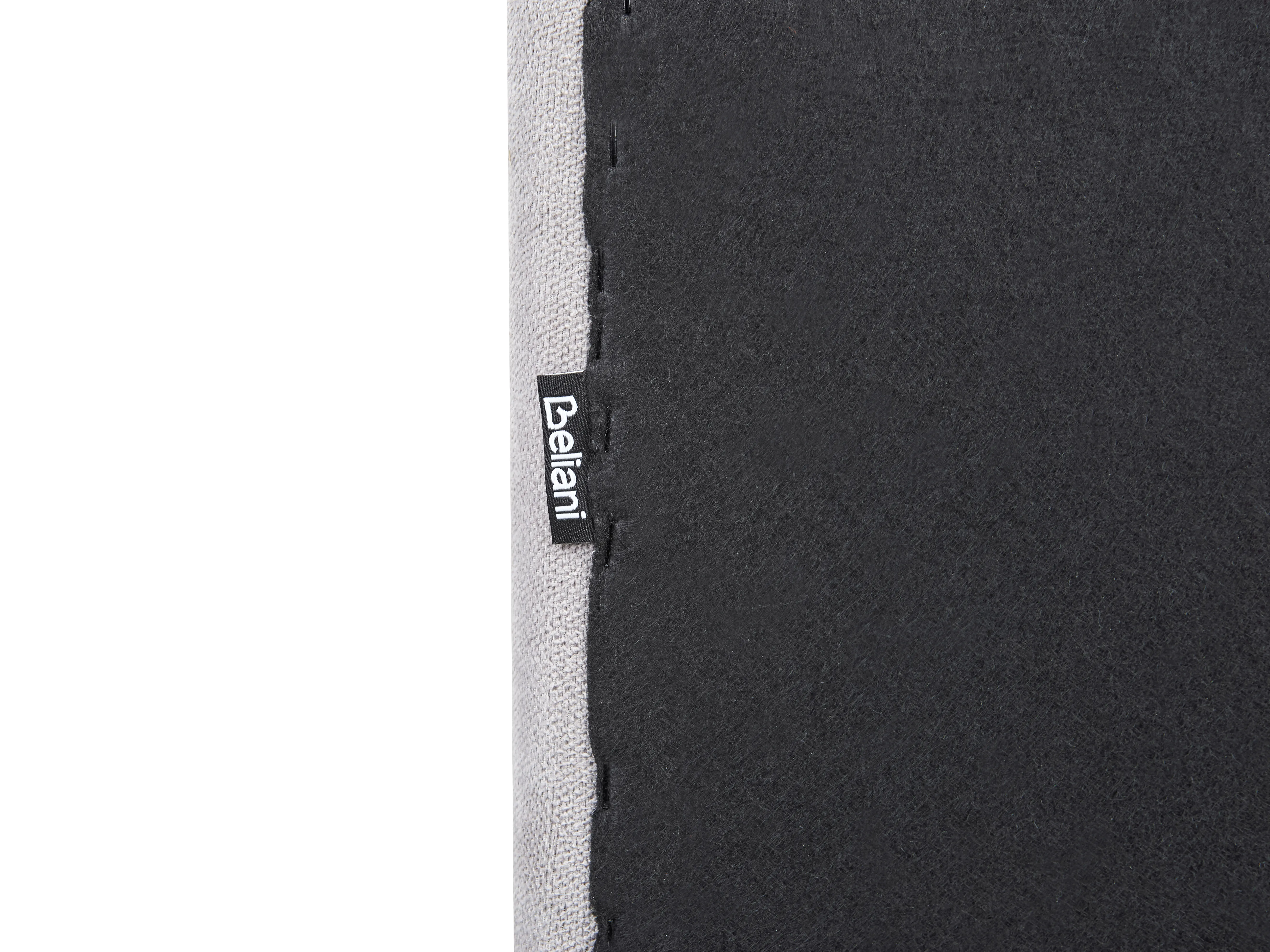 Bed Chenille TALENCE 180 x 200 cm Lichtgrijs