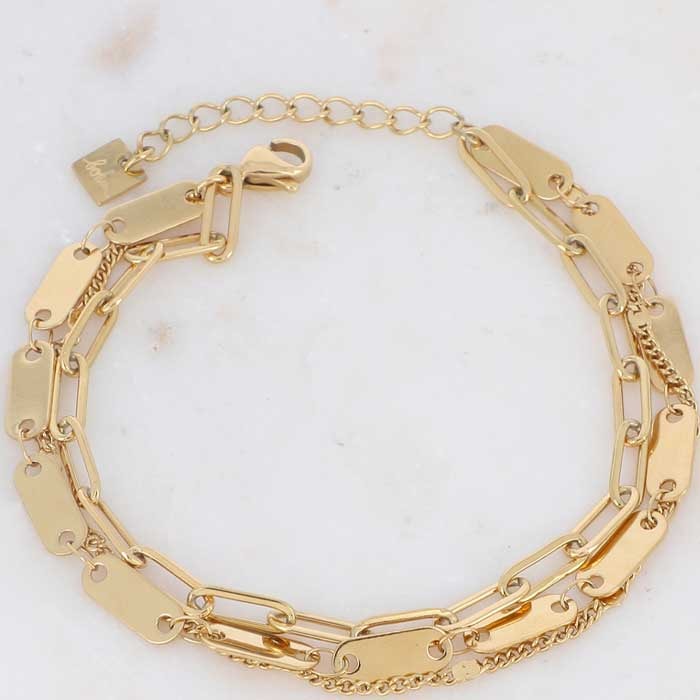 Bracelet Wiktoria - Acier inoxydable doré