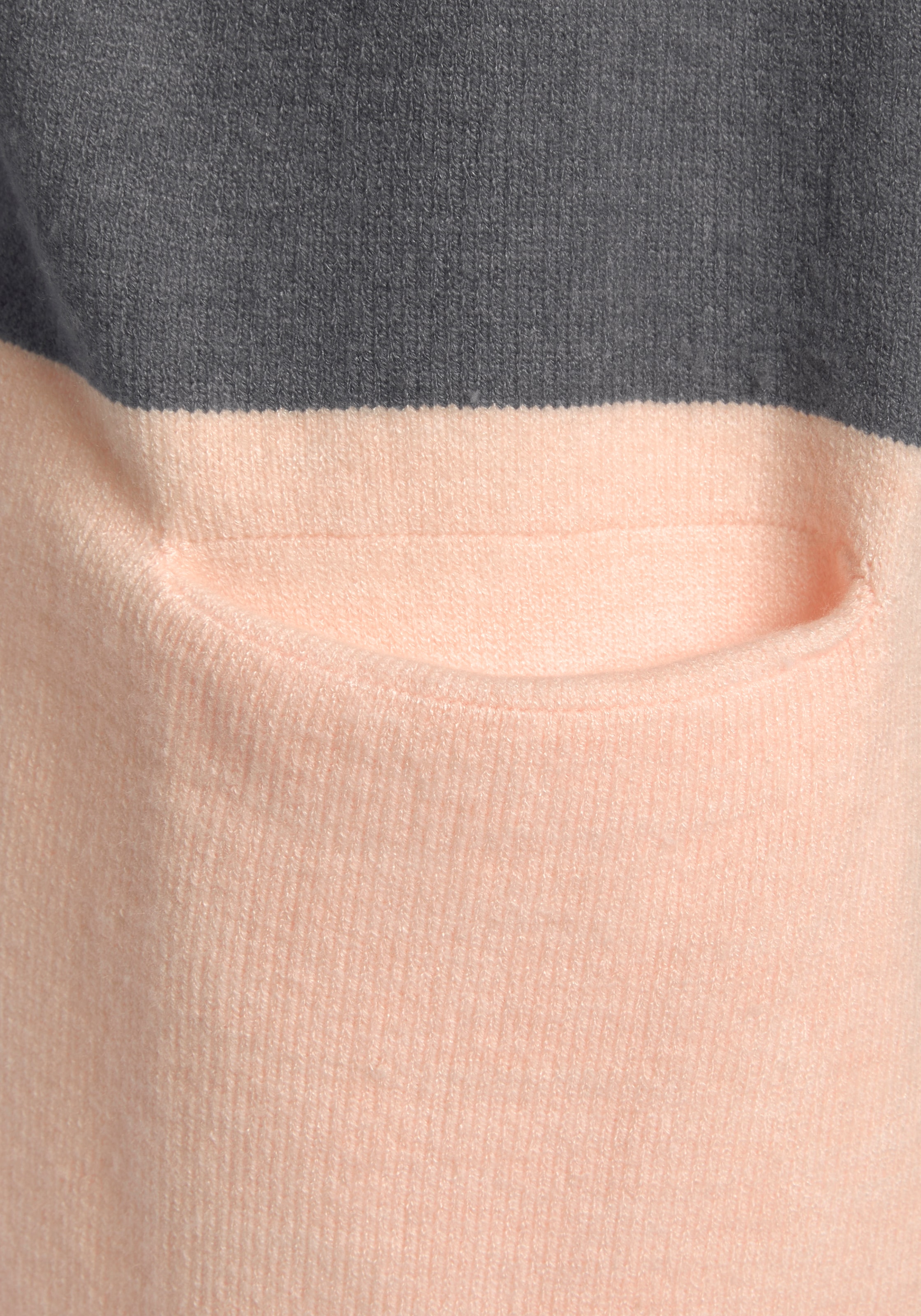 Vivance Cardigan , mit Colorblock-Optik und Taschen, lange Strickjacke