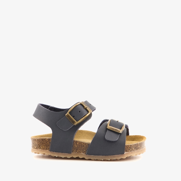 Groot leren kinder bio sandalen blauw