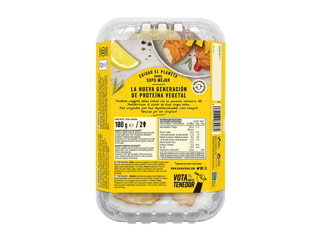 NUGGETS VEGETARIANOS HEURA 160 G