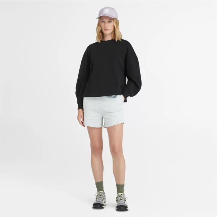 Sweat à col rond pour femme en noir