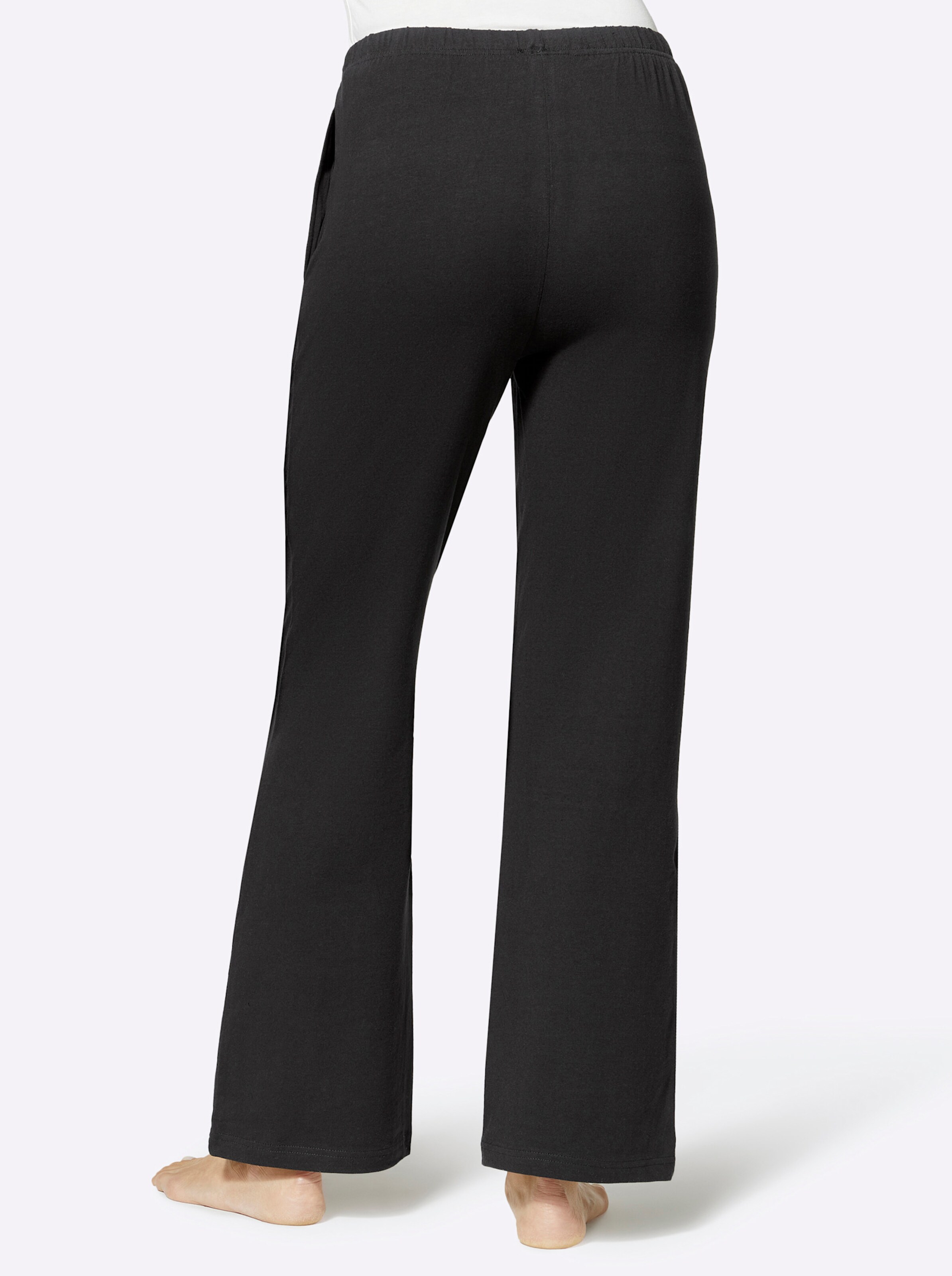 feel good Hose in schwarz + grau-meliert
