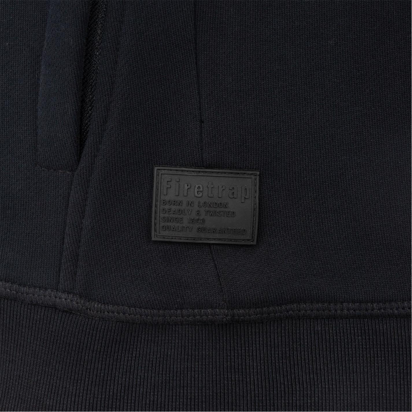 Firetrap Mens Brunel Full Zip Fleece Hoodie