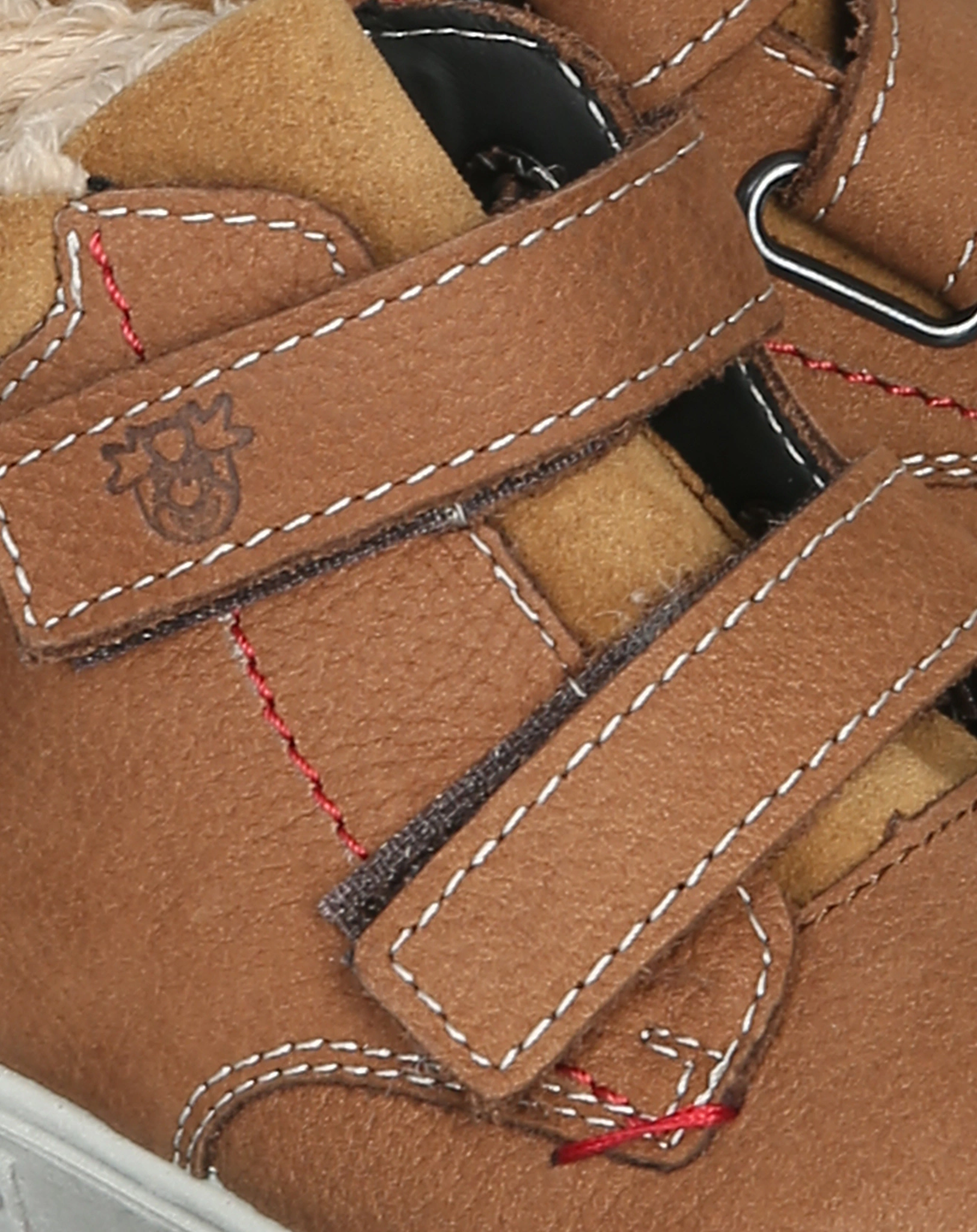 Klettschuhe ALEX gefüttert in curry