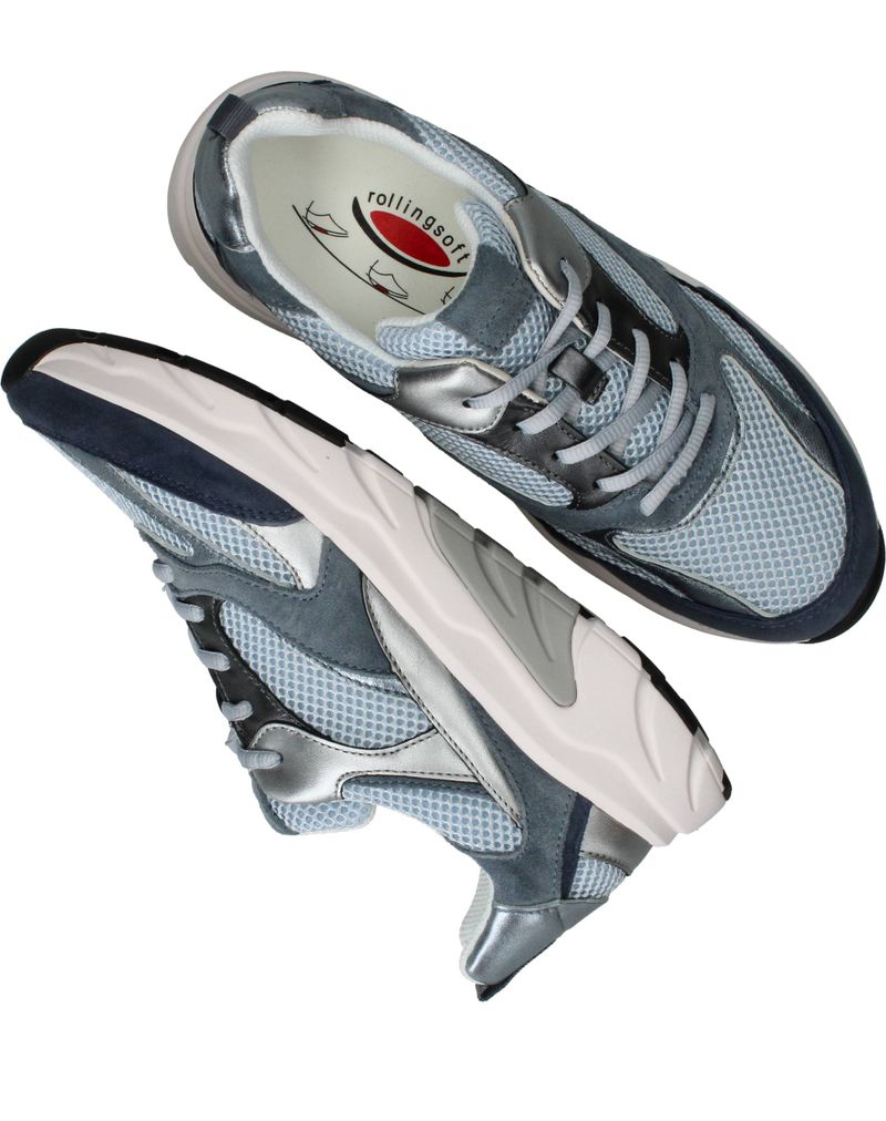 Gabor Rollingsoft Sneakers Blauw Dames