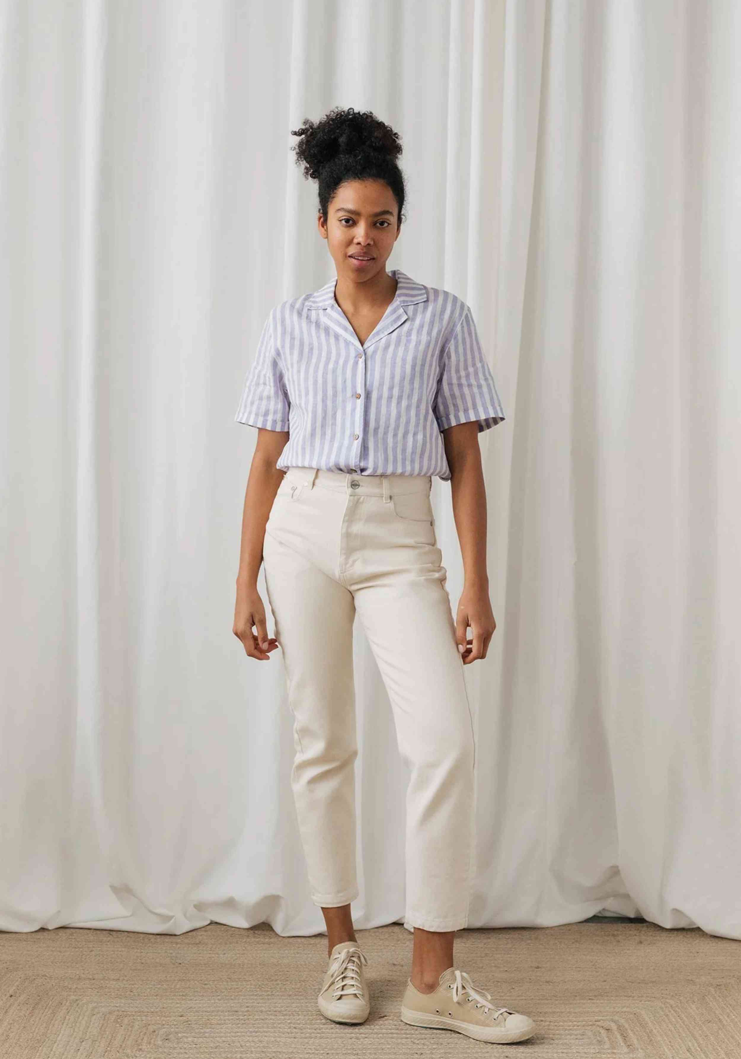 Twothirds Leinen-Bluse Uto Medium Purple
