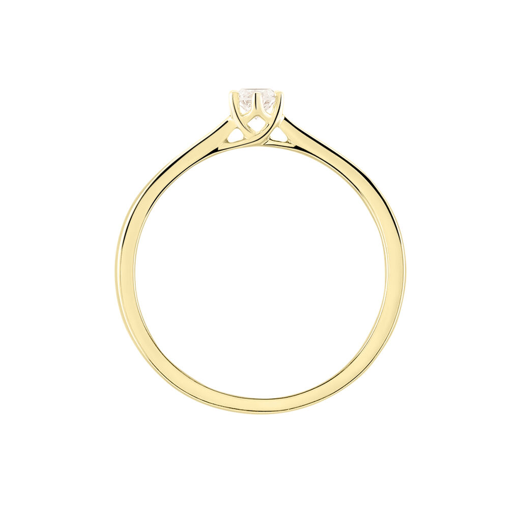 Bague Solitaire Athena Or Jaune Diamant