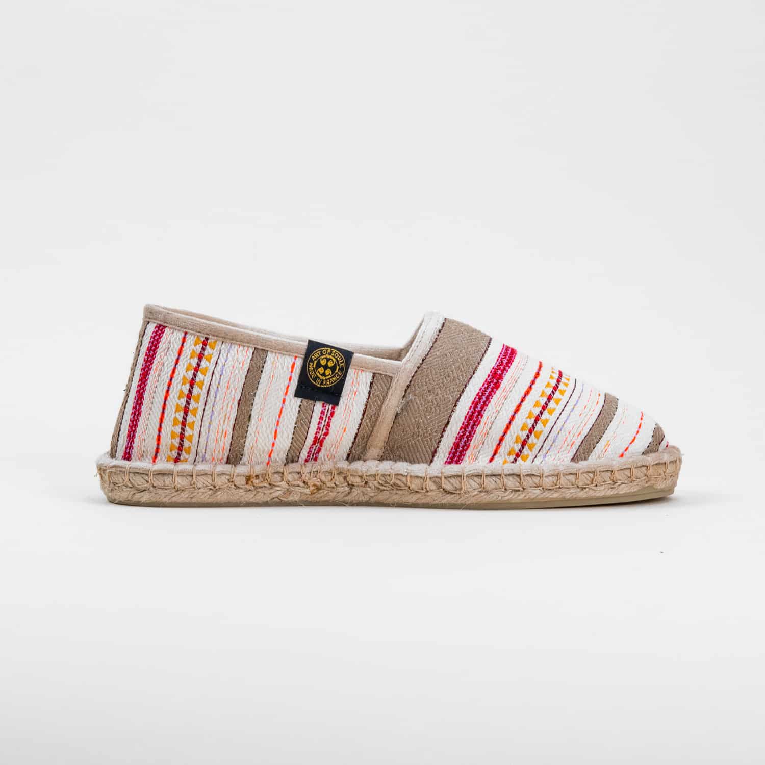 BARETOUS - Espadrilles rayées | Orange