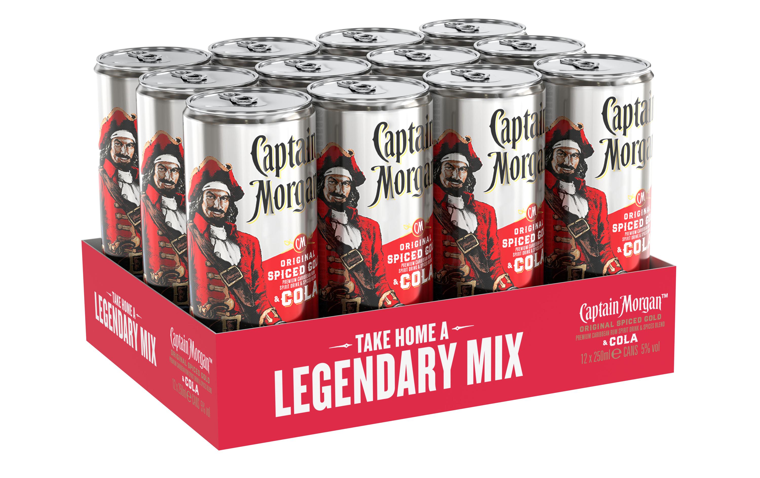 Rum Spiced Gold & Cola 12 x 0.25 lAlkoholhaltiges Mixgetränk mit Cola
