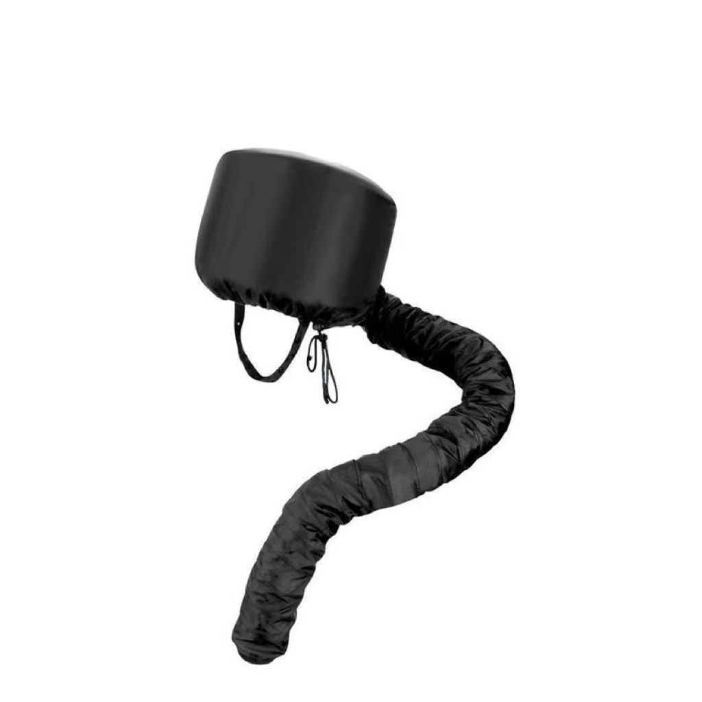 Haartrockner Aufsatz Haar Styling Föhn Haube mit langem Schlauch - Schwarz