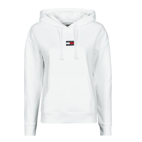 Tommy Jeans - TJW TOMMY CENTER BADGE HOODIE - Blanc