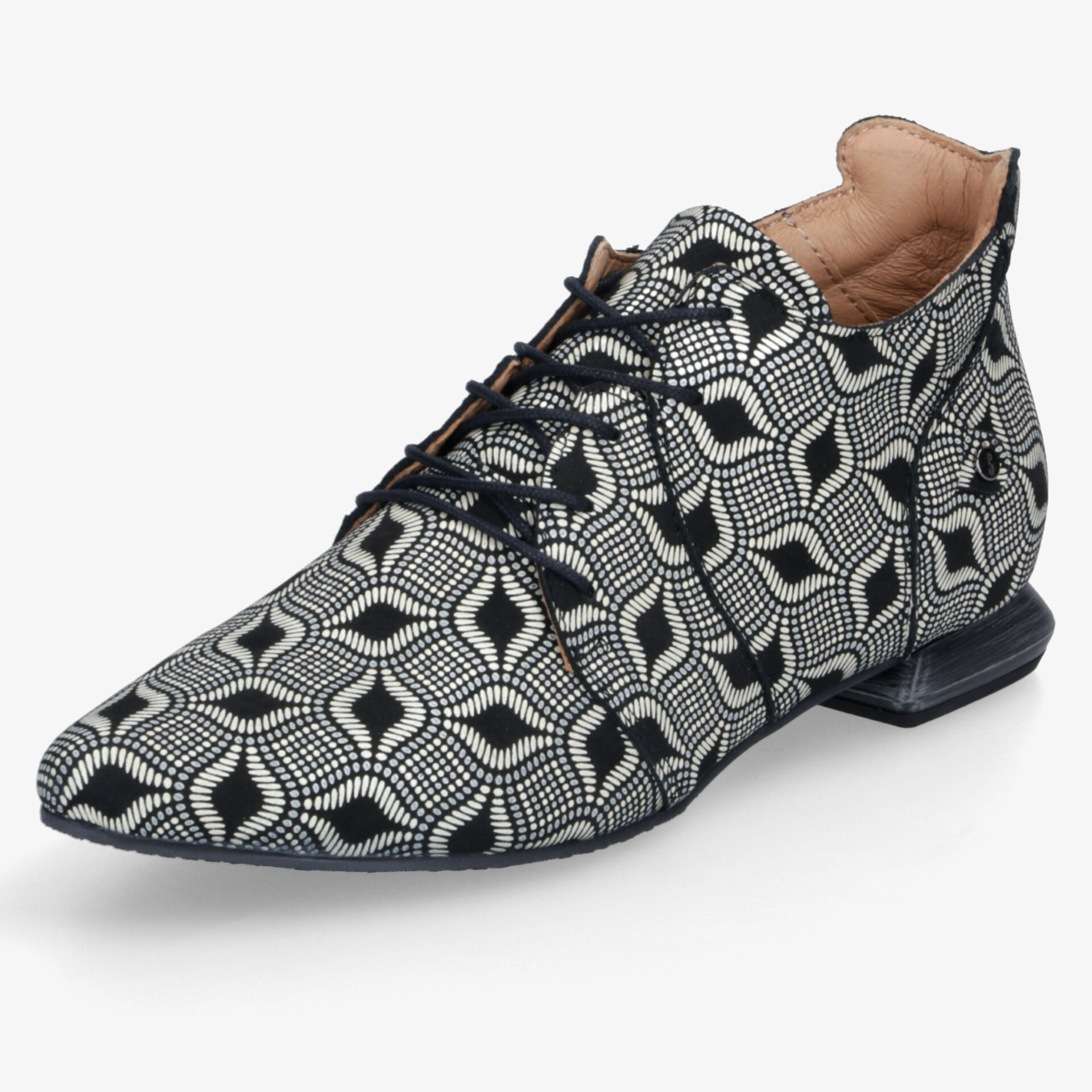 SIMEN Damen Halbschuhe schwarz