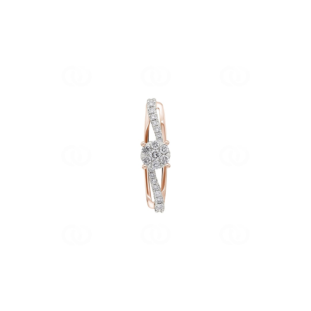 0.19 Karat Diamantanhänger 750/18 K Roségold
