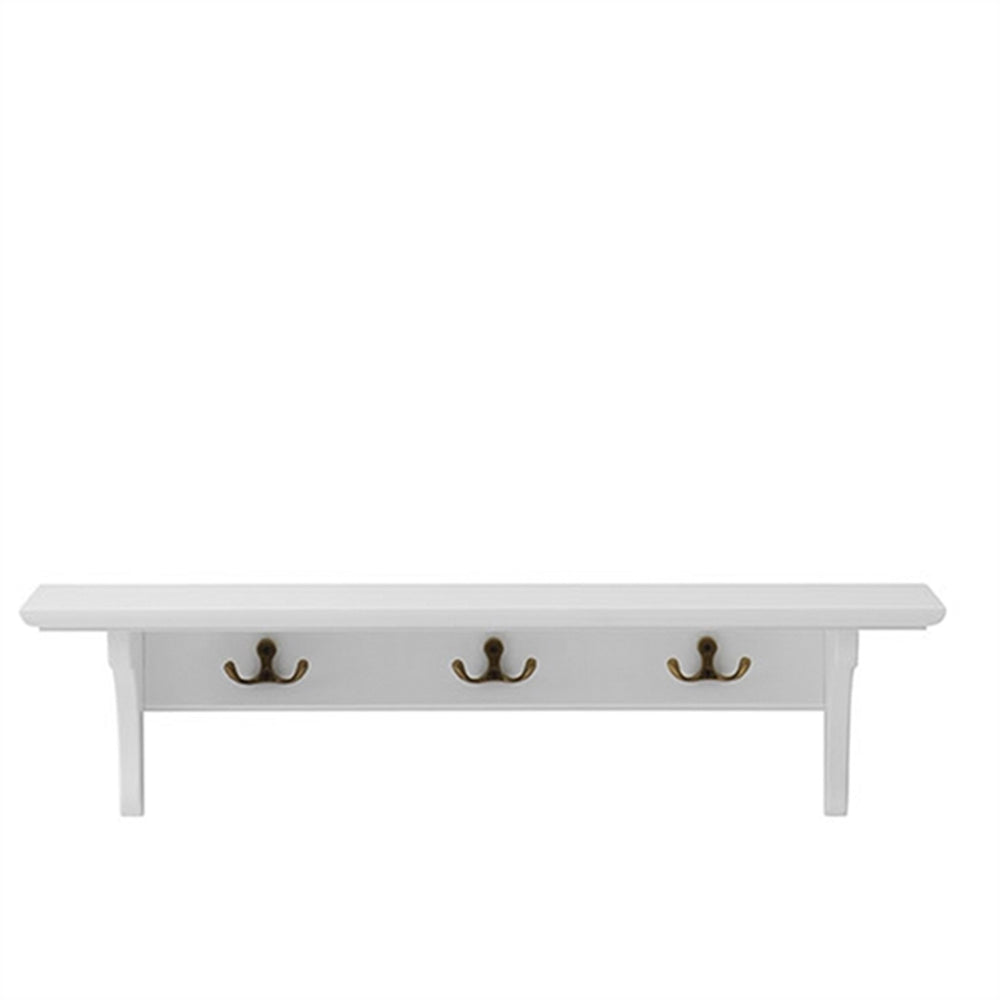 Køb Oliver Furniture Seaside Hylde m. Kroge 60x20 cm