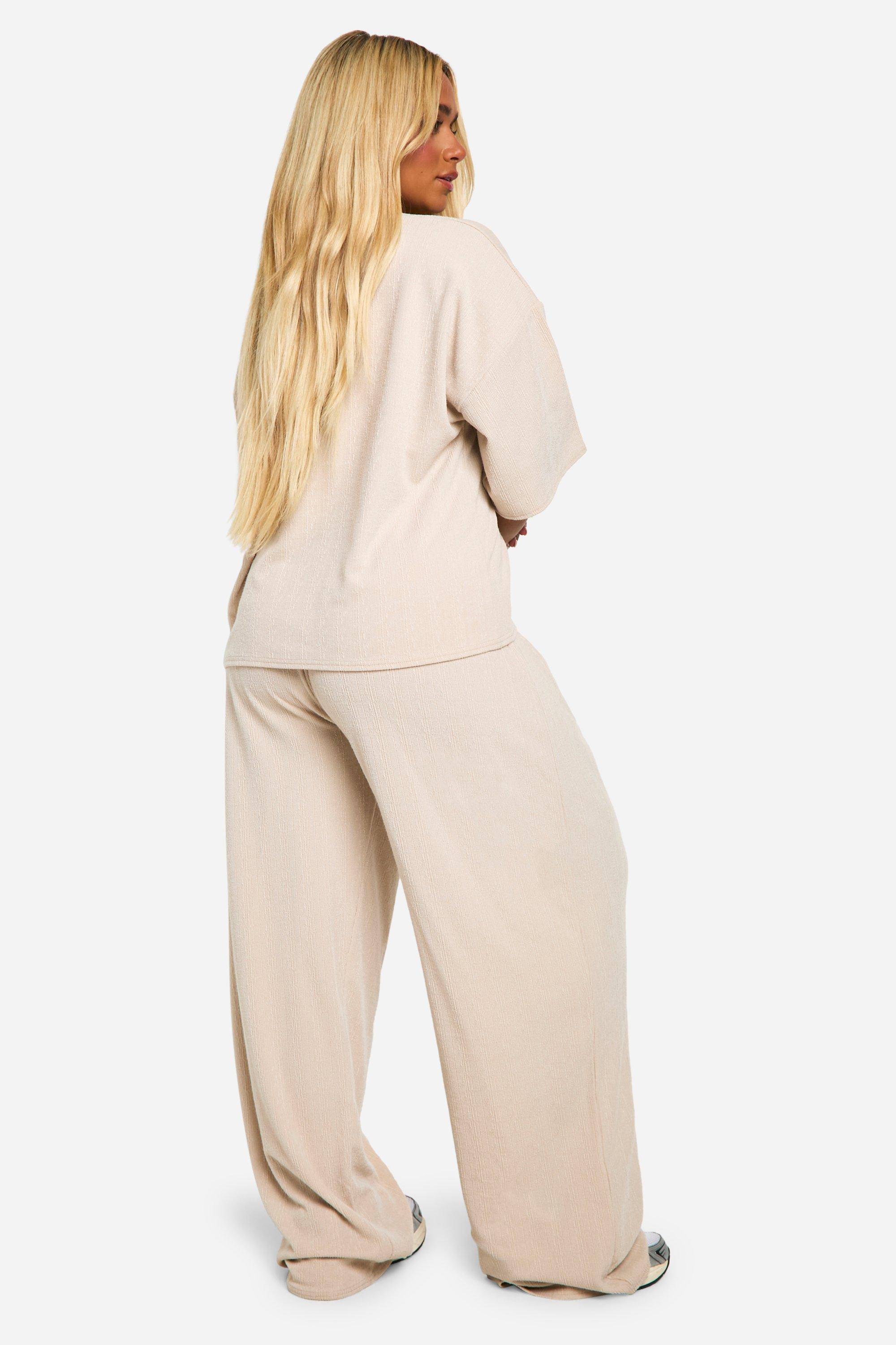 boohoo Plus T-shirt & Pantalon à jambes larges Ensemble coordonné